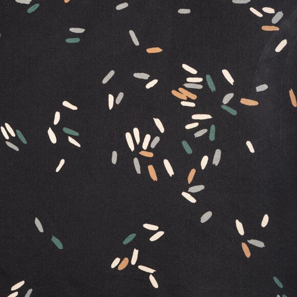 Lafayette 148 Thoren Black Silk Sprinkles-Print Shift Dress - Picture 7 of 11